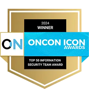 OnCon Icon Awards for Top 50 Info Sec Team Award badge