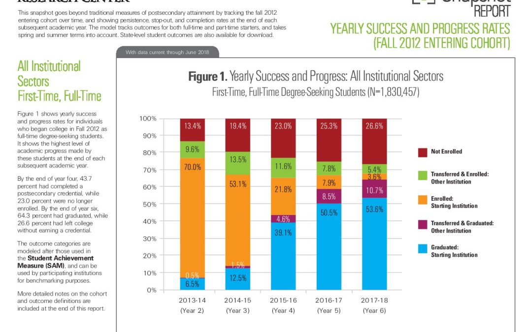 Yearly Success and Progress Rates – 2019 (PDF)